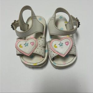 Vintage pastel celestial baby sandals
